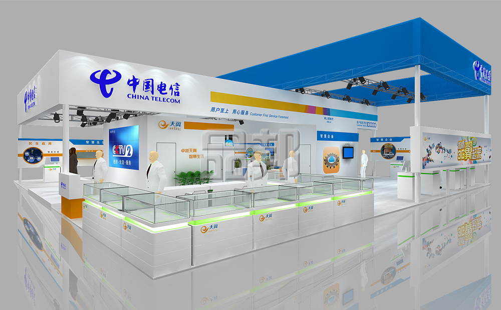 展台搭建美工知识如何解决空间布局天津展会设计搭建